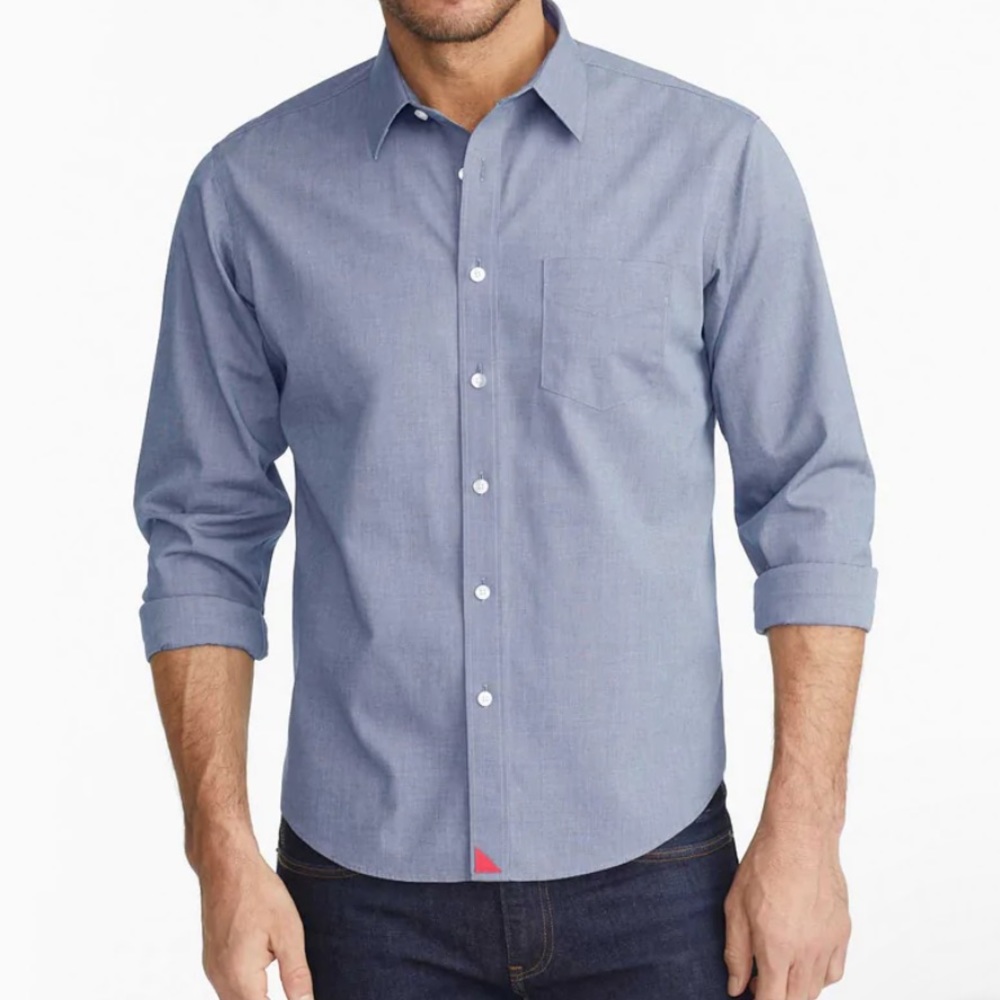 Men’s UNTUCKit Long Sleeve Shirt Tall Slim Wrinkle Free
